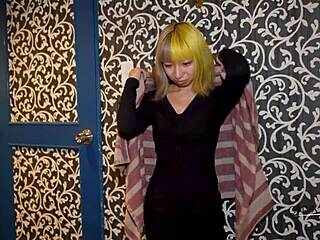 Japanese Blonde Cutie Tries First Black Cock in Wild Ride