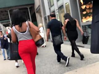 Wow, beautiful ebony ass hidden in candid shot!