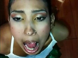 Rossy Ebony tries sexy clothes and ends up banging hard