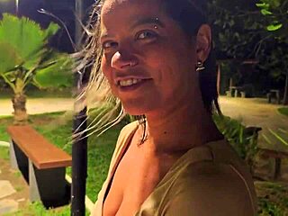 Blonde and brunette amateurs meet in square, go home, wake up fucking with big cocks