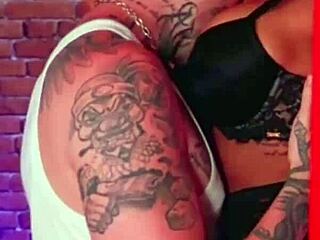 Big Cock Tattooed Guy Fucks Me Hardcore in Stockings and Heels!