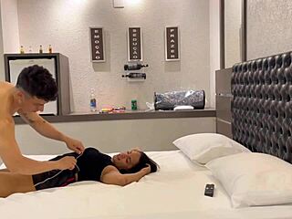 Latina Milf Hotwife Flashes And Blows Gym Friend At Motel