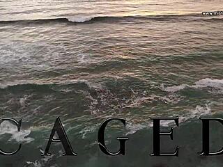 Dominatrix Mistress April commands restrained slave in bondage.