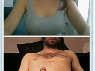cute girl dares to help stranger jerk off on webcamshub.com
