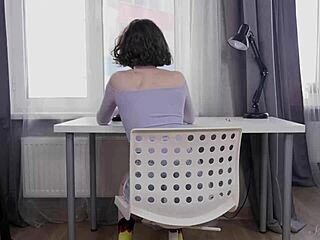 Tiny Perv Darcy Dark Fingers Her Tight Pink Pussy