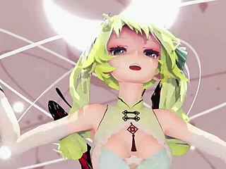 Miku Dances and Undresses in Insect Hentai Creampie Scene