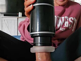 Wife says, 'I'll use this masterbator on you, horny neighbor.'