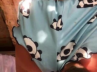 Playing with my stepdaughter's friend using a sex toy