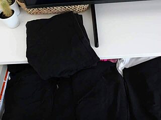 Step sis surprises me post-shower, craving cum all over her body