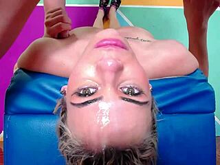 I face down for deep throat, balls in my face, sloppy domination