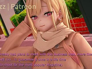 Marin Kitagawa's Christmas Cosplay Blowjob in Motel