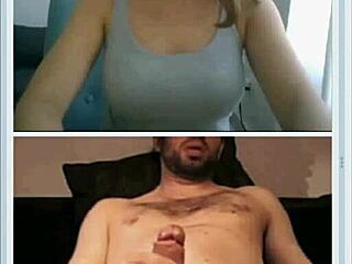 cute girl dares to help stranger jerk off on webcamshub.com