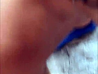 Risky Beach Blowjob by Sloppy Teen Model in Wild POV Backstage