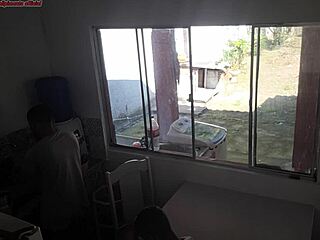 Wife Secretly Fucks Big Black Cock While Cuckold Cleans