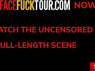 shy cutie amateur attempts deep throat facial