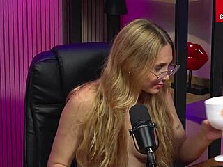 The naughty latina blonde in lingerie masturbates to orgasm in the usa