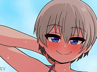 uzaki hana gets wild with hot beach pounding