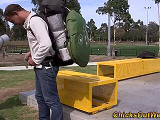 I watch Milf Alexis Fox in double penetration anal first time