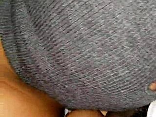 Sloppy Blowjob On The Patio With Big Black Cock