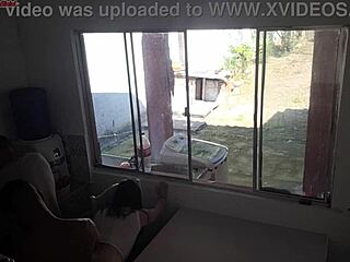 Wife Secretly Fucks Big Black Cock While Cuckold Cleans