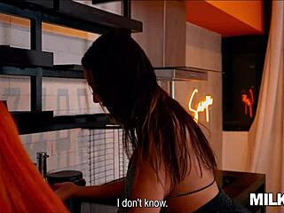 Two pretty friends pay plumber with anal milk filling in doggystyle