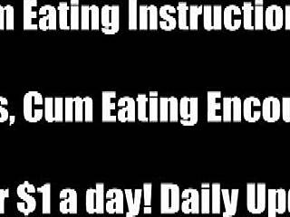 Forced to swallow cum for spying on neighbor, cei style