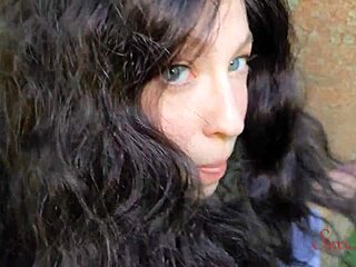 lost influencer with big tits offers blowjob for escape from woods