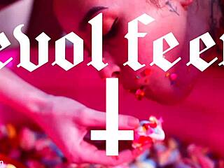 Making her feet totally messy