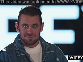 wifey cute blonde hotwife victoria rey gets fucked doggystyle while holding hubbys hand