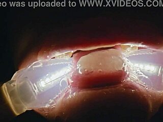 Deranged Filth Loving Girl Rebel Rhyder Gets Frozen Cum Bukkake - Filmed With Probe Lens