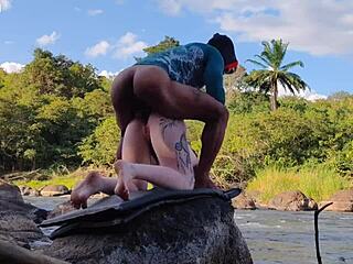 Yo, check this wild gangbang with three hung studs!