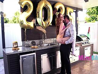 teenie flaunts skills for epic new year banging