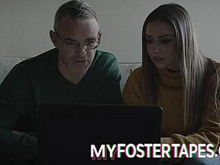 foster girl caught on tape bending over in bedroom