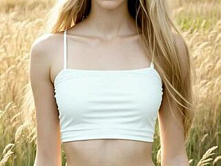 Look at this fancy russian lingerie on her!