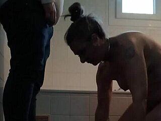 slave says, 'master, train me at your feet with spanking and blowjob outdoors?'