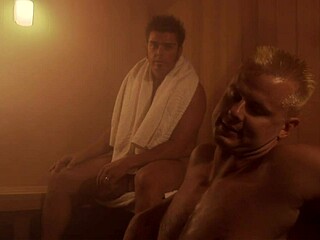 I saw Stephanie Tripp's hairy pussy pounded in sauna