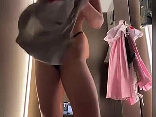 i fingered that tight pussy in the public changing room, feeling so horny