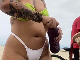 the virgin says, i'll eat your ass on the beach