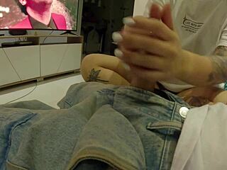 close up view of naked ass play