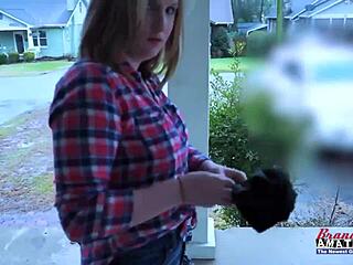 Cutie Lottie Peers Gets Her Pussy And Tight Butt Stuffed