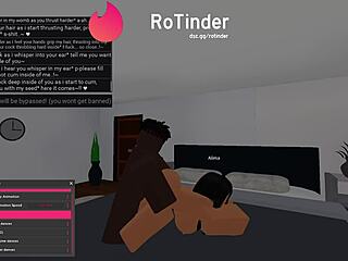 feeling the thrill as roblox slut gets pounded by big black cock