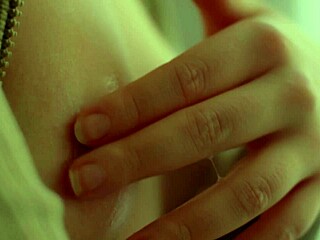 Blonde Model Feels Intense Pleasure