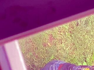 Hot stepmom bending over for sneaky action