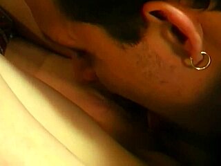 Julia sucks cock and spreads shaved pussy for boyfriend