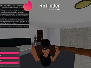 feeling the thrill as roblox slut gets pounded by big black cock