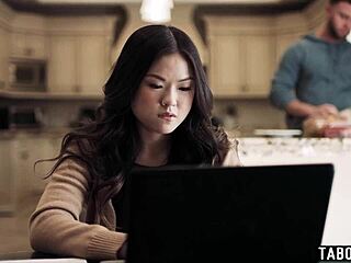 Asian teen lulu chu fucks roommate seth gamble!