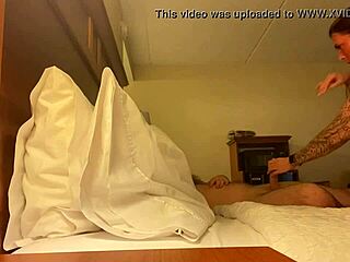 Wife Cheats on Husband by Deepthroating Monster Cock in Hotel Room