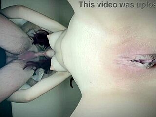 Naked Couple Shares Wet Blowjob