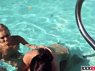 Best Friends Enjoying a Relaxing Pool Party Together