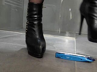 carla dominates with boots and dildo 😈